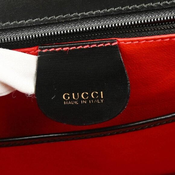 Gucci Black Bamboo 2way Handbag - Picture 10 of 11